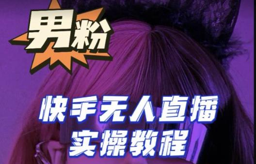 【男粉落地项目】零基础玩转男粉快手无人直播月入3w+，2023快手无人直播实操教程 - 中创网-中创网