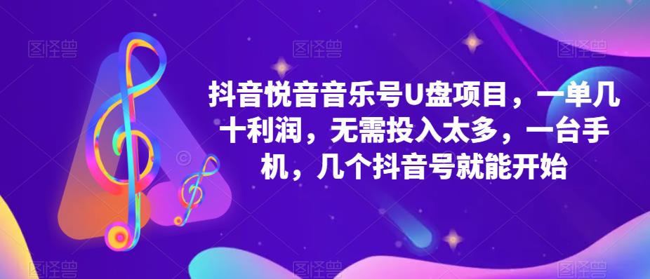 图片[1]-抖音音乐号U盘项目，一单几十利润，无需投入太多，一台手机，几个抖音号就能开始 - 中创网-中创网