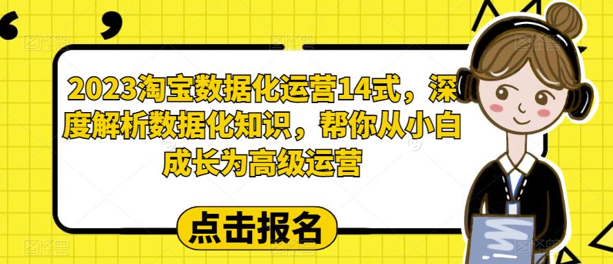 图片[1]-2023淘宝数据化运营14式，深度解析数据化知识，帮你从小白成长为高级运营 - 中创网-中创网