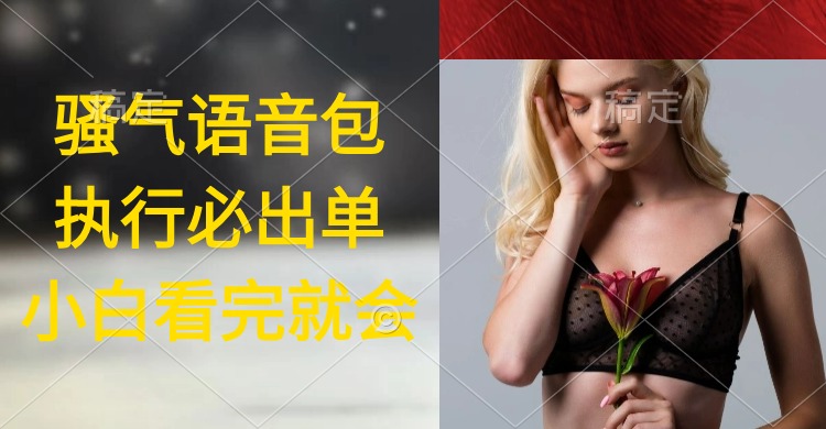 执行就出单，日入2000+，超火骚气语音包，小白看完课程就能马上实操 - 中创网-中创网