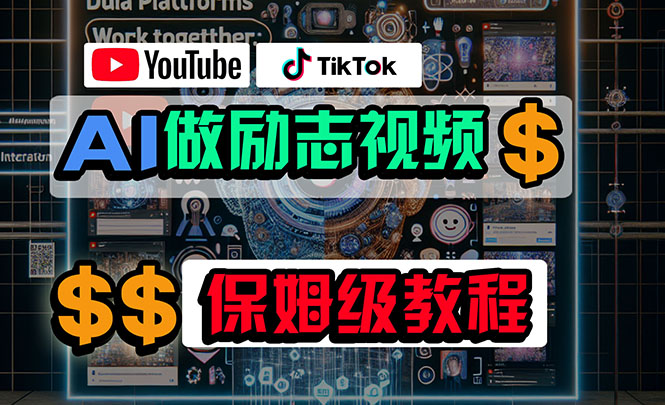 图片[1]-利用AI制作励志视频，在YouTube和TikTok赚钱，小白可做 - 中创网-中创网