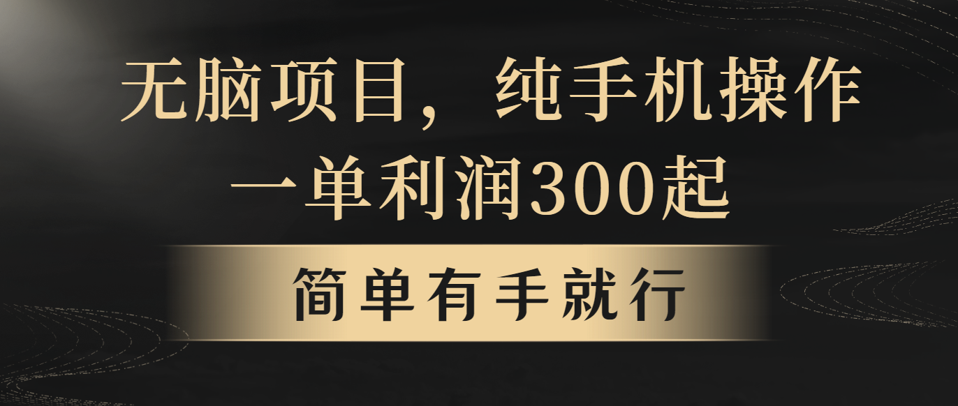 图片[1]-无脑项目，一单几百块，轻松月入5w+，看完就能直接操作 - 中创网-中创网