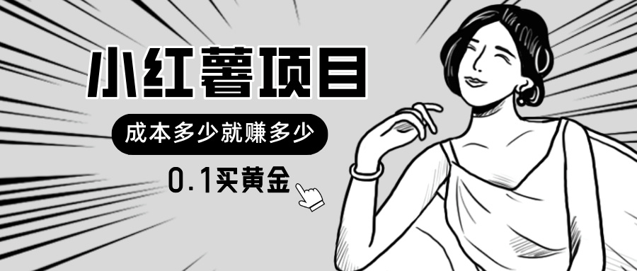 小红薯暴力项目，0.1买黄金。操作简单，日入无上限，可无限扩大。 - 中创网-中创网