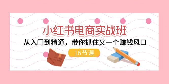 小红书电商实战班，从入门到精通，带你抓住又一个赚钱风口 - 中创网-中创网