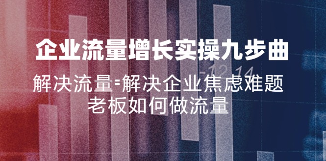 企业流量增长实战九步曲，解决流量=解决企业焦虑难题，老板如何做流量 - 中创网-中创网