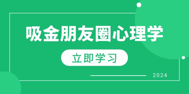 朋友圈吸金心理学：揭秘心理学原理，增加业绩，打造个人IP与行业权威 - 中创网-中创网