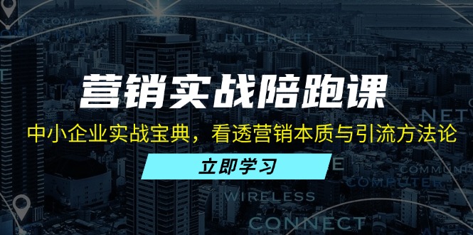营销实战陪跑课：中小企业实战宝典，看透营销本质与引流方法论 - 中创网-中创网