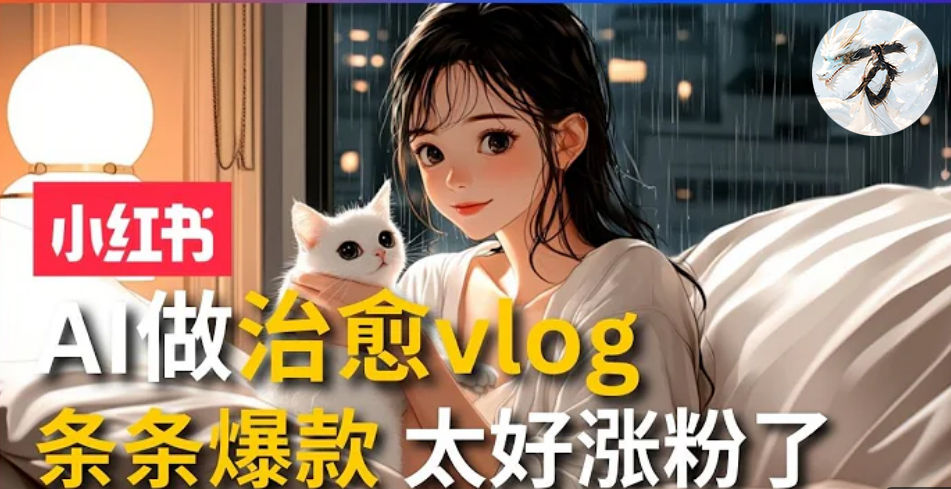 图片[1]-AI治愈系vlog动画视频，小红书1个月轻松涨粉破万，商单报价1500+日入2000+ - 中创网-中创网