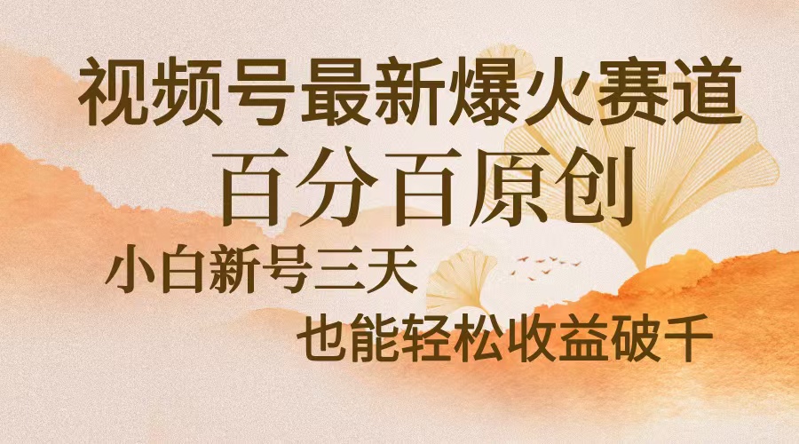 图片[1]-视频号最新爆火赛道，中老年粉深信不疑，百分百原创，新号三天收益轻松… - 中创网-中创网