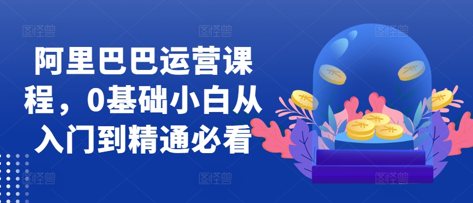 阿里巴巴运营课程，0基础小白从入门到精通必看 - 中创网-中创网