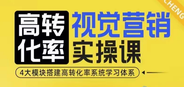 高转化率·视觉营销实操课，4大模块搭建高转化率系统学习体系 - 中创网-中创网