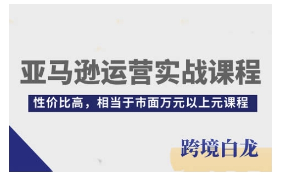 亚马逊运营实战课程，亚马逊从入门到精通，性价比高，相当于市面万元以上元课程 - 中创网-中创网