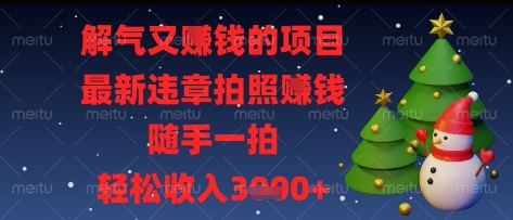 解气又挣钱的项目，最新违章拍照挣钱，随手一拍，轻松收入多张【揭秘】 - 中创网-中创网