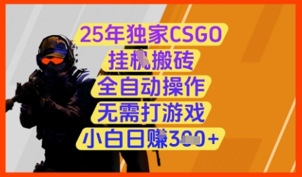 25年独家CSGO挂G搬砖，全自动操作，无需打游戏，小白日入3张+【揭秘】 - 中创网-中创网