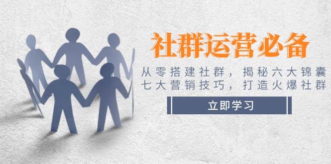 社群运营必备！从零搭建社群，揭秘六大锦囊、七大营销技巧，打造火爆社群 - 中创网-中创网