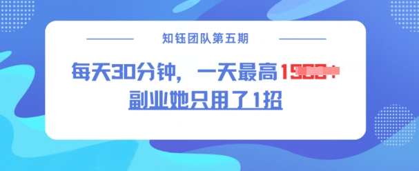 副业她只用了1招，每天30分钟，无脑二创，一天最高1.5k - 中创网-中创网