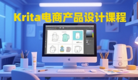 Krita电商产品设计课程，掌握从工具使用到创意落地的全链路设计能力 - 中创网-中创网