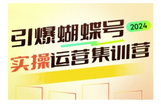 引爆蝴蝶号实操运营，助力你深度掌握蝴蝶号运营，实现高效实操，开启流量变现之路 - 中创网-中创网