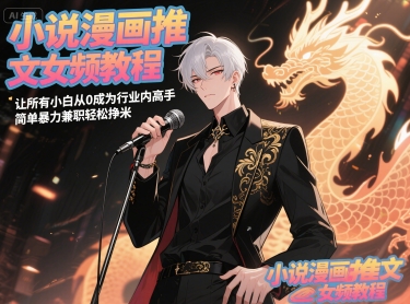 小说漫画推文女频教程，让所有小白从0成为行业内高手，简单暴力兼职轻松挣米 - 中创网-中创网
