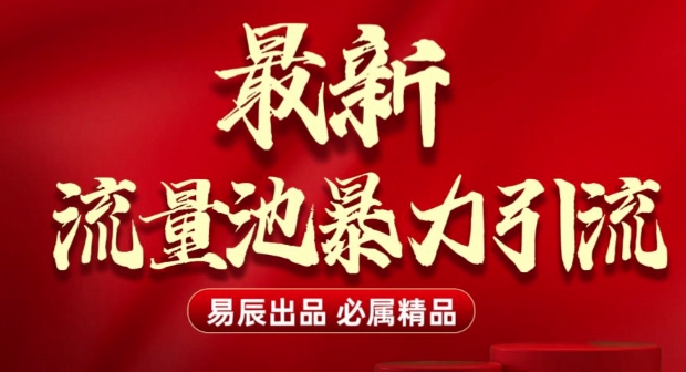 最新“流量池”无门槛暴力引流(全网首发)日引500+ - 中创网-中创网