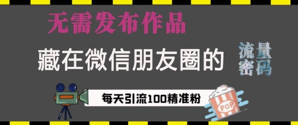 藏在微信朋友圈的流量密码，无需发布作品，单日引流100+精准创业粉【揭秘】 - 中创网-中创网