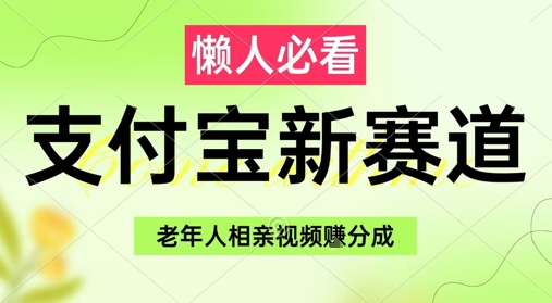 支付宝新赛道，利用老年人相亲视频，挣分成收益，轻松月入过W，操作简单 - 中创网-中创网