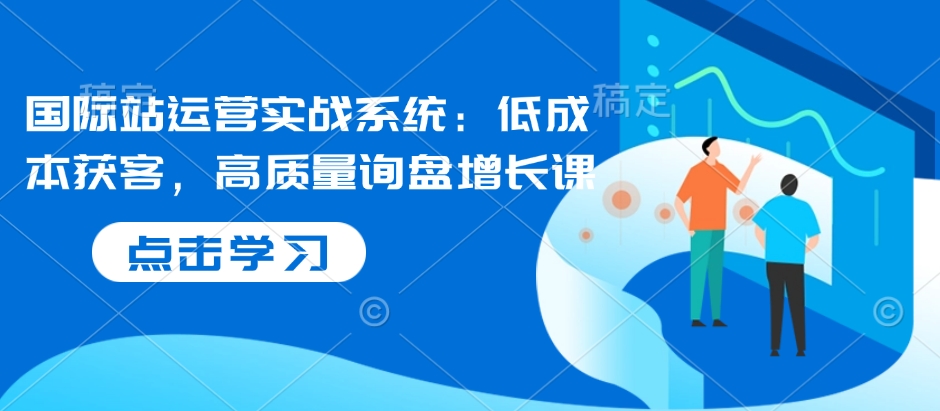 国际站运营实战系统：低成本获客，高质量询盘增长课 - 中创网-中创网