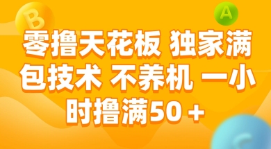 零撸天花板，独家满包技术 不养机 一小时撸满50+【揭秘】 - 中创网-中创网