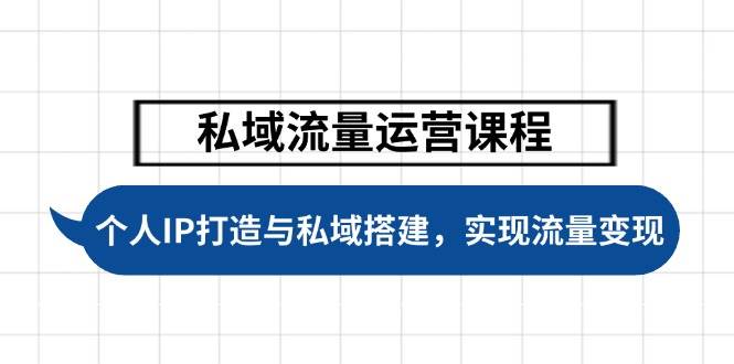 私域流量运营课程，个人IP打造与私域搭建，助力学员实现流量变现 - 中创网-中创网