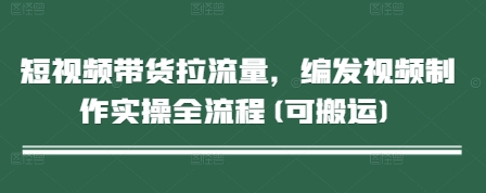 短视频带货拉流量，编发视频制作实操全流程(可搬运) - 中创网-中创网