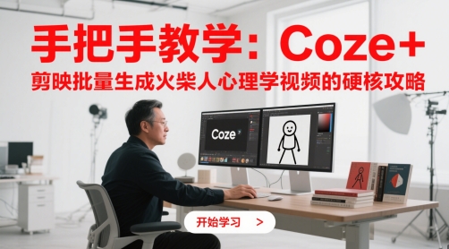 手把手教学：Coze + 剪映批量生成火柴人心理学视频的硬核攻略 - 中创网-中创网