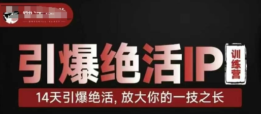 引爆绝活IP训练营，14天引爆绝活，放大你的一技之长 - 中创网-中创网