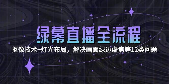 绿幕直播全流程：抠像技术+灯光布局，解决画面绿边虚焦等12类问题 - 中创网-中创网