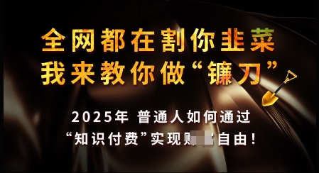知识付费如何做到月入过W+，2025我来教你做“镰刀”【揭秘】 - 中创网-中创网