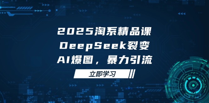2025 淘系精品课，DeepSeek 裂变，AI 爆图，暴力引流 - 中创网-中创网