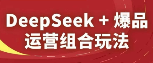 DeepSeek+爆品运营组合玩法，2025淘系精品课 - 中创网-中创网
