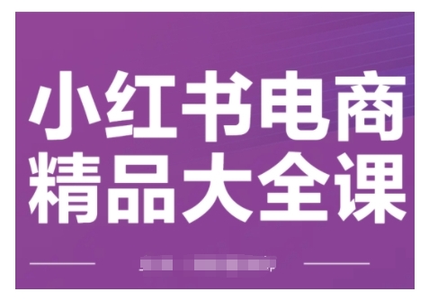 小红书电商精品大全课，快速掌握小红书运营技巧，实现精准引流与爆单目标，轻松玩转小红书电商(更新2月) - 中创网-中创网