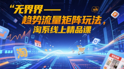 无界-趋势流量矩阵玩法，淘系线上精品课 - 中创网-中创网