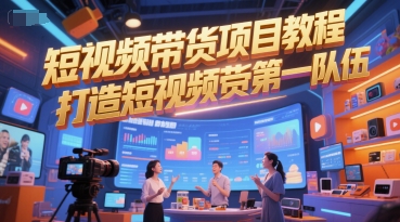 短视频带货项目教程，打造短视频带货第一队伍 - 中创网-中创网