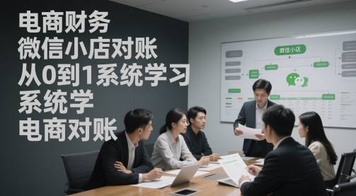 电商财务微信小店对账，从0到1系统学习电商对账 - 中创网-中创网