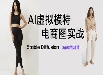 AI虚拟模特电商图实战，AI绘画Stable Diffusion 0基础到精通 - 中创网-中创网