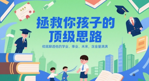 付费文章：拯救你孩子的顶级思路，彻底聊透他的学业、事业、未来，含金量满满 - 中创网-中创网