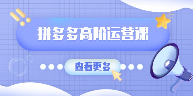 拼多多高阶运营课：极致群爆款玩法，轻付费无尽复制，打造单品爆款之路 - 中创网-中创网