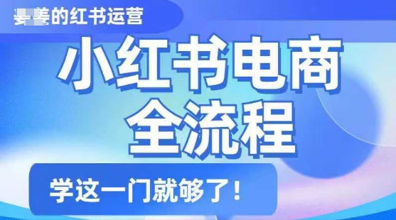小红书电商全流程，精简易懂，从入门到精通，学这一门就够了 - 中创网-中创网