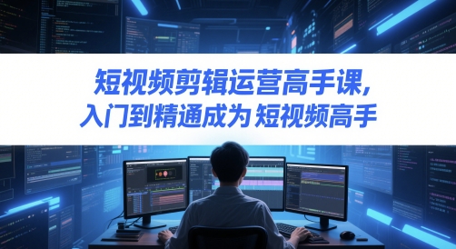 短视频剪辑运营高手课，入门到精通成为短视频高手 - 中创网-中创网