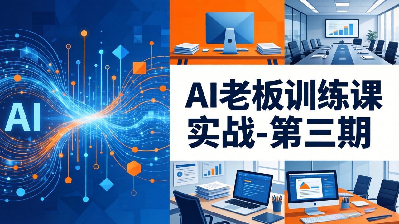 AI老板训练课实战-第三期：AI+内容应用落地教学，从0到1打通AI变现完整路径-中创网